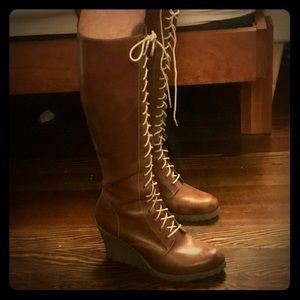 Rare Doc Martin wedge tall boot